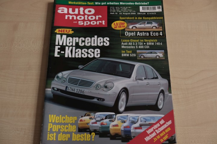 Deckblatt Auto Motor und Sport (18/2000)